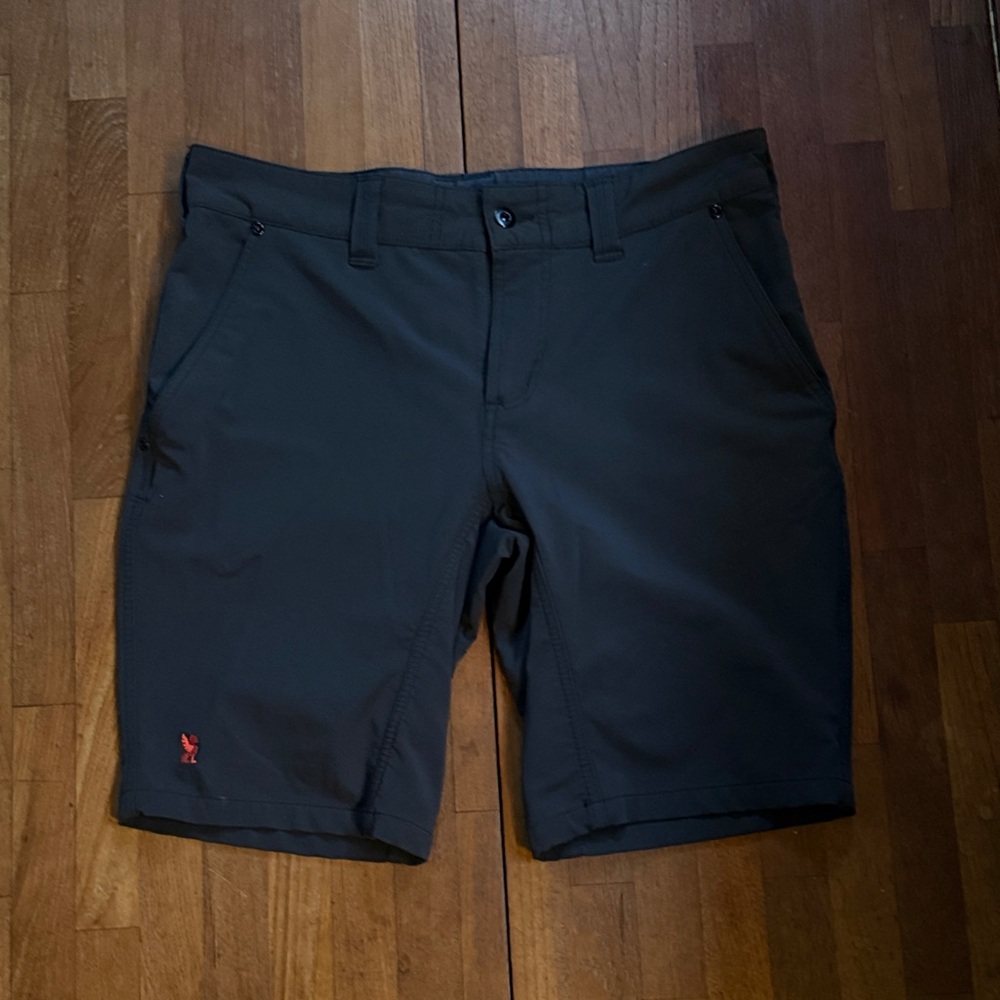 Men's Black Softshell Chrome Shorts